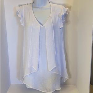 Counterparts white blouse sz S